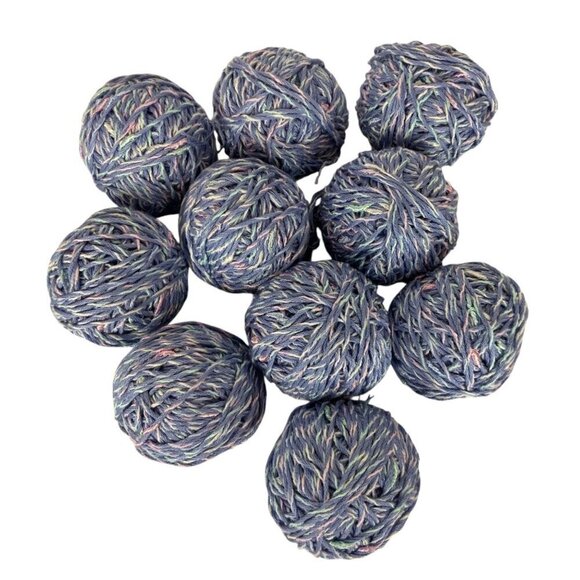 Cascade Yarns Rio Lot 10 Balls Blue No 0246 Cotton Viscose Made in Brazil - Picture 1 of 4
